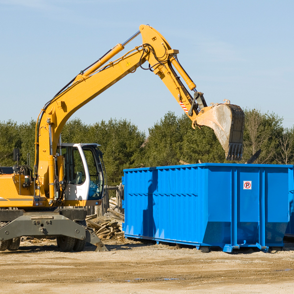 are there any restrictions on where a residential dumpster can be placed in Carlton Alabama